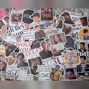Assorted 'YOU' TV Show Character Stickers (50+ STICKERS)